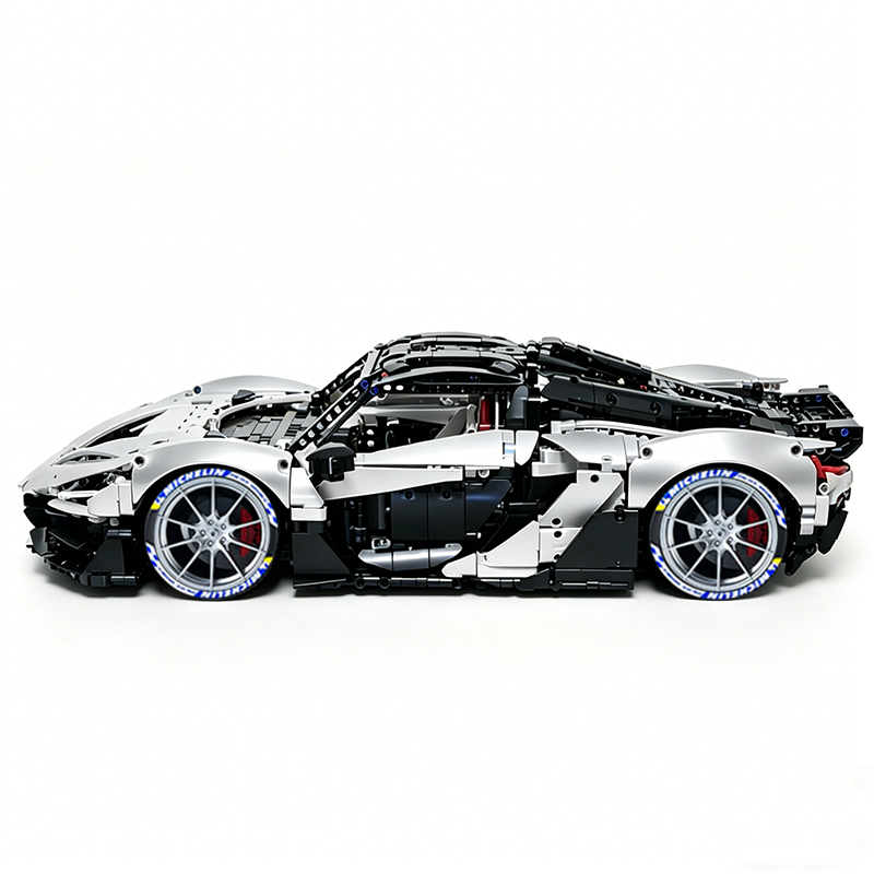 MOC-222472 1:8 Sports Car McLaren W1 Building Block Set 3442pcs Collectible Model Kit with Custom Wheels