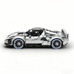 MOC-261024 1:8 Sports Car Ferrarl SC40 Building Block Set 2898pcs Collectible Model Kit with Custom Wheels