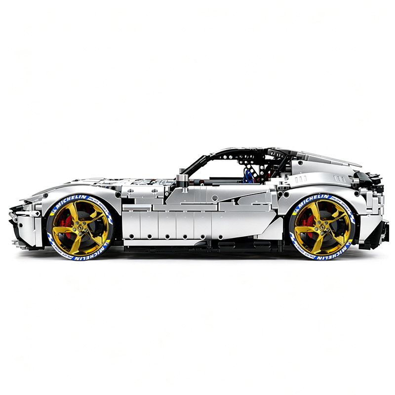 MOC-191495 1:8 Sports Car Ferrari 12Cilindri Building Block Set 3215 pcs Collectible Model Kit with Custom Wheels