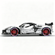 MOC-216686 1:8 Sports Car Corvette ZR1 2025 Building Block Set 3646pcs Collectible Model Kit with Custom Wheels