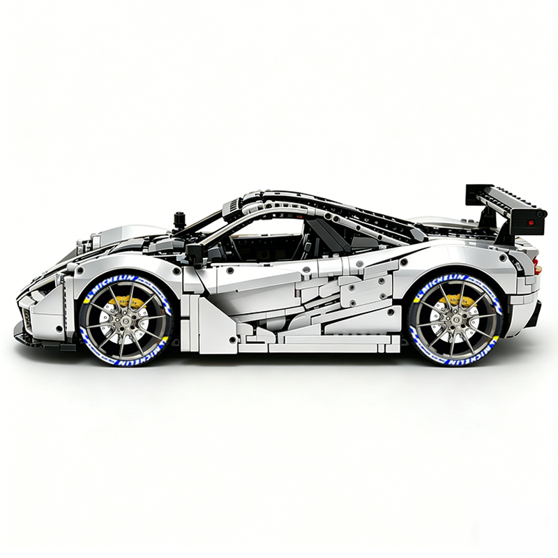 MOC-202525 1:8 Sports Car McLaren F1 GTR Concept Building Block Set 3473pcs Collectible Model Kit with Custom Wheels
