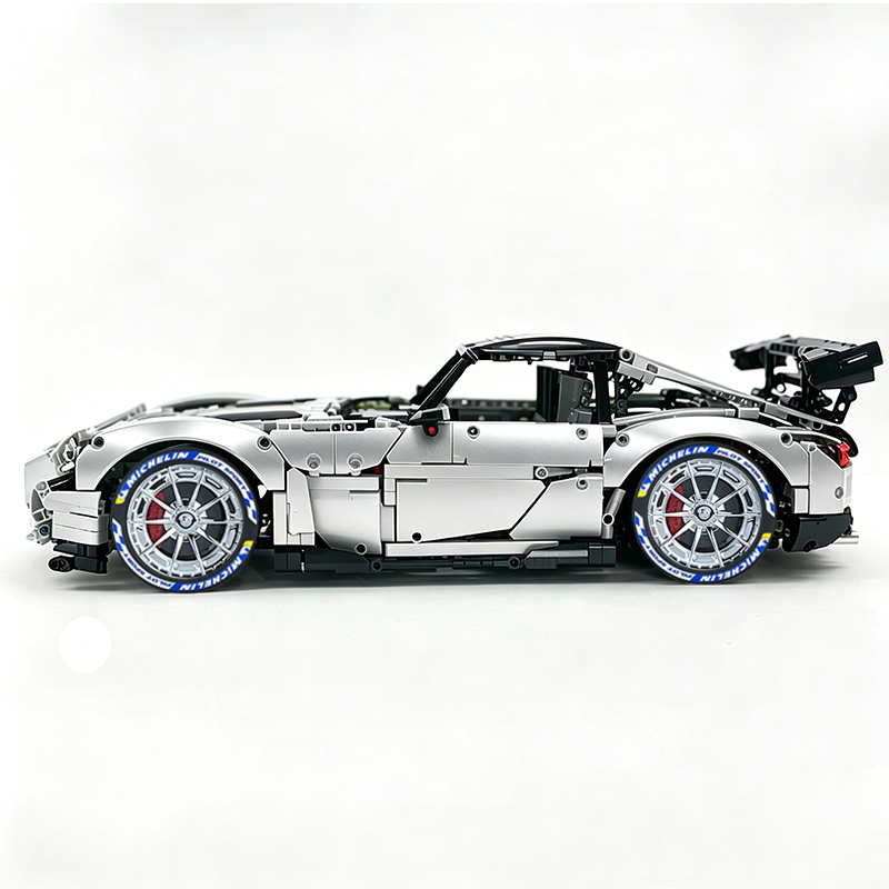 MOC-73939 1:8 Sports Car AMG GT R Black Series Building Block Set 2456 pcs Collectible Model Kit with Custom Wheels
