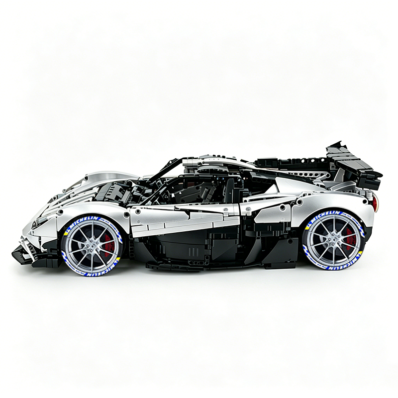 MOC-215951 1:8 Sports Car Gordon Murray Automotive T.50s Building Block Set 3427pcs Collectible Model Kit with Custom Wheels