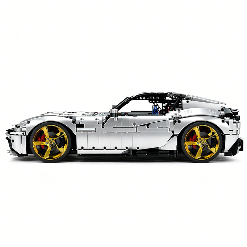 MOC-191495 1:8 Sports Car Ferrari 12Cilindri Building Block Set 3215 pcs Collectible Model Kit with Custom Wheels