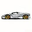MOC-194680 1:8 Sports Car Ferrari LaFerrari Building Block Set 3636pcs Collectible Model Kit with Custom Wheels