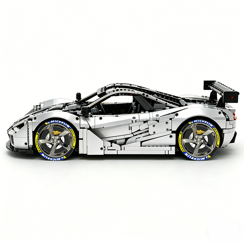 MOC-202525 1:8 Sports Car McLaren F1 GTR Concept Building Block Set 3473pcs Collectible Model Kit with Custom Wheels