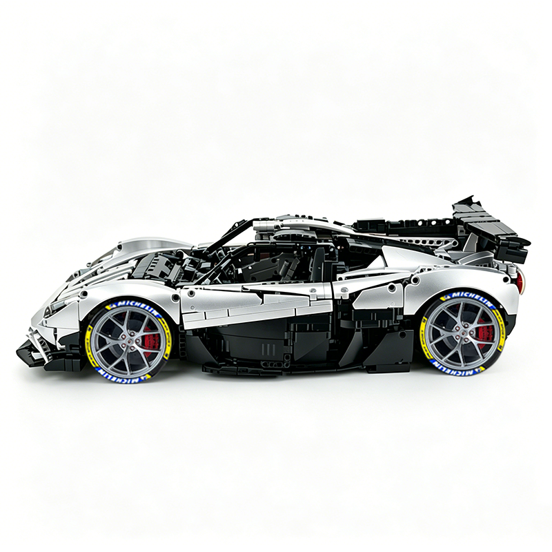 MOC-215951 1:8 Sports Car Gordon Murray Automotive T.50s Building Block Set 3427pcs Collectible Model Kit with Custom Wheels