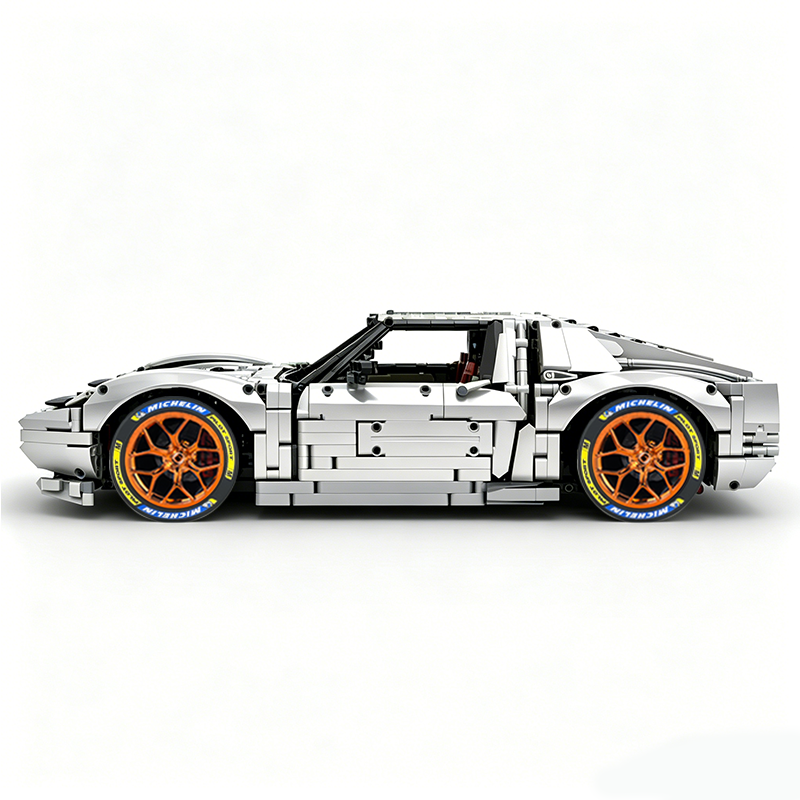 MOC-119000 1:8 Sports Car Lamborghini Miura Concept Building Block Set 3435pcs Collectible Model Kit with Custom Wheels