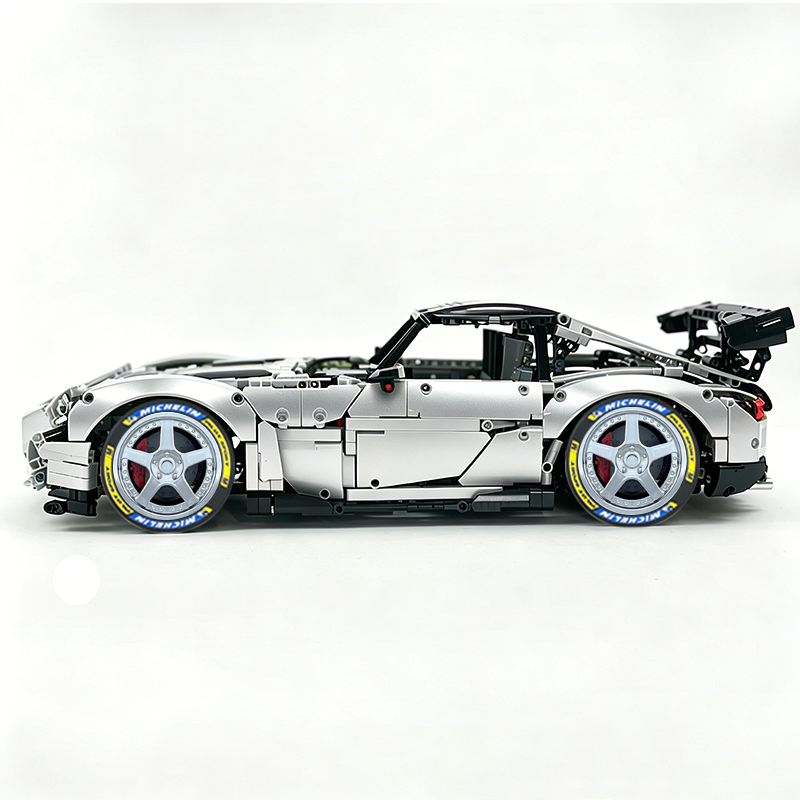 MOC-73939 1:8 Sports Car AMG GT R Black Series Building Block Set 2456 pcs Collectible Model Kit with Custom Wheels