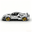 MOC-261024 1:8 Sports Car Ferrarl SC40 Building Block Set 2898pcs Collectible Model Kit with Custom Wheels