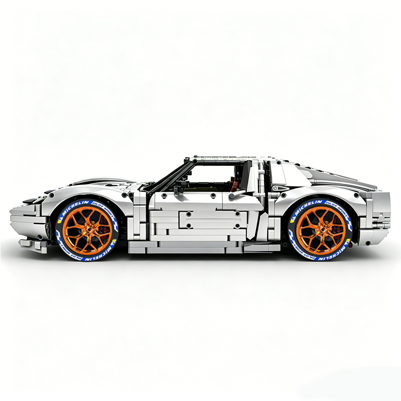 MOC-119000 1:8 Sports Car Lamborghini Miura Concept Building Block Set 3435pcs Collectible Model Kit with Custom Wheels