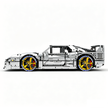 MOC-140404 1:8 Sports Car Ferrarі F40 Building Block Set 3603pcs Collectible Model Kit with Custom Wheels