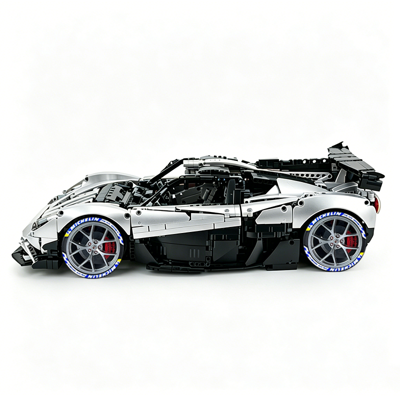 MOC-215951 1:8 Sports Car Gordon Murray Automotive T.50s Building Block Set 3427pcs Collectible Model Kit with Custom Wheels