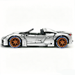 MOC-159171 1:8 Sports Car Porsche 918 Building Block Set 2266pcs Collectible Model Kit with Custom Wheels