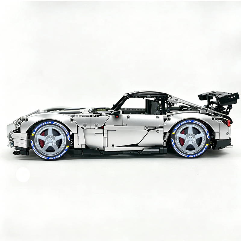 MOC-73939 1:8 Sports Car AMG GT R Black Series Building Block Set 2456 pcs Collectible Model Kit with Custom Wheels