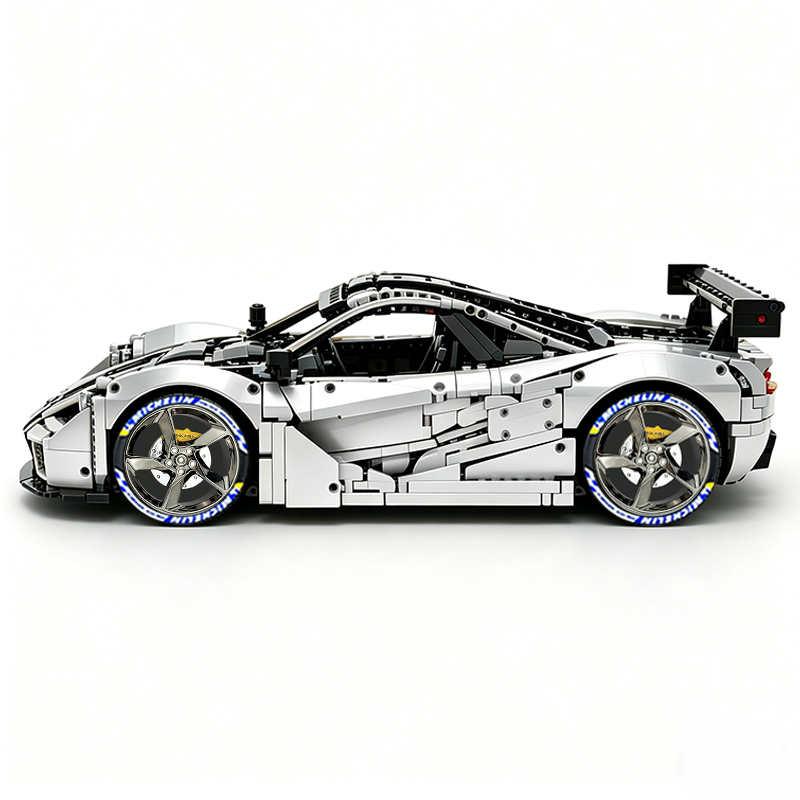 MOC-202525 1:8 Sports Car McLaren F1 GTR Concept Building Block Set 3473pcs Collectible Model Kit with Custom Wheels