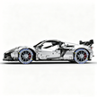 MOC-216686 1:8 Sports Car Corvette ZR1 2025 Building Block Set 3646pcs Collectible Model Kit with Custom Wheels