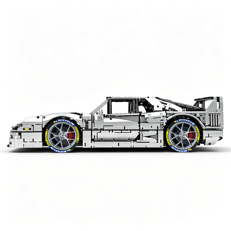 MOC-140404 1:8 Sports Car Ferrarі F40 Building Block Set 3603pcs Collectible Model Kit with Custom Wheels