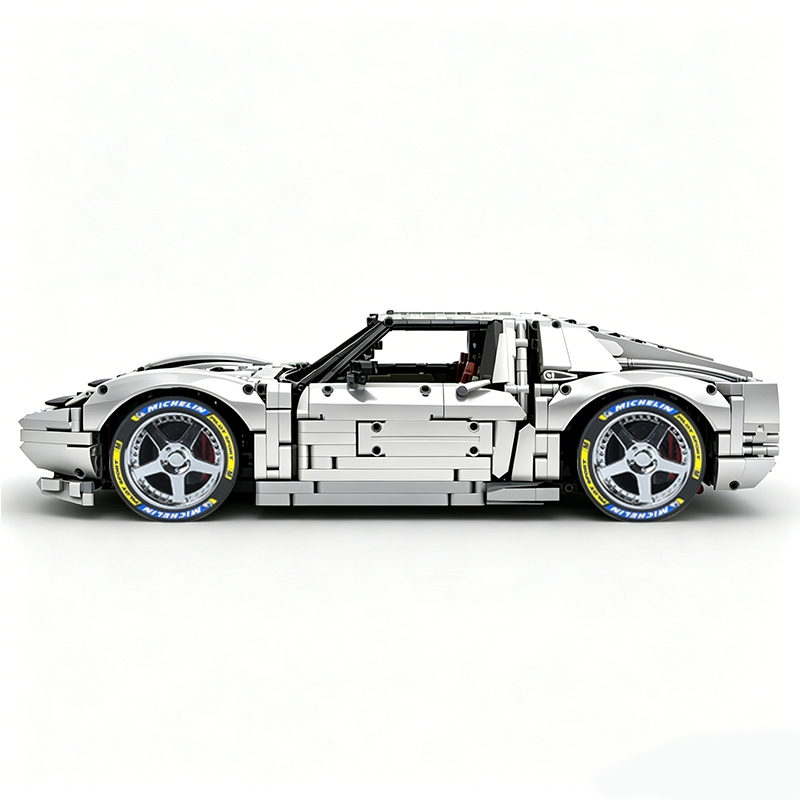 MOC-119000 1:8 Sports Car Lamborghini Miura Concept Building Block Set 3435pcs Collectible Model Kit with Custom Wheels