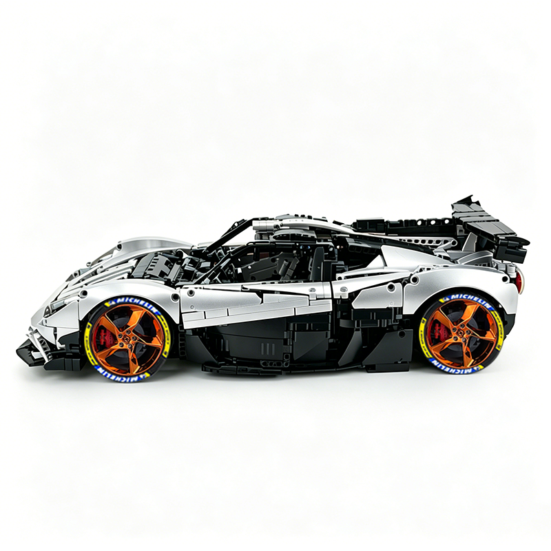 MOC-215951 1:8 Sports Car Gordon Murray Automotive T.50s Building Block Set 3427pcs Collectible Model Kit with Custom Wheels