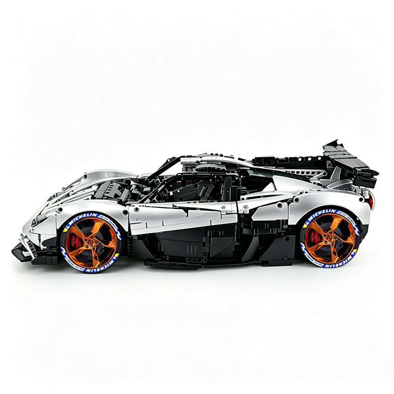 MOC-215951 1:8 Sports Car Gordon Murray Automotive T.50s Building Block Set 3427pcs Collectible Model Kit with Custom Wheels