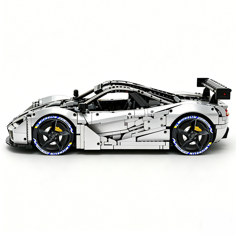 MOC-202525 1:8 Sports Car McLaren F1 GTR Concept Building Block Set 3473pcs Collectible Model Kit with Custom Wheels