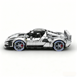 MOC-261024 1:8 Sports Car Ferrarl SC40 Building Block Set 2898pcs Collectible Model Kit with Custom Wheels