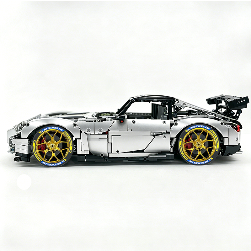 MOC-73939 1:8 Sports Car AMG GT R Black Series Building Block Set 2456 pcs Collectible Model Kit with Custom Wheels