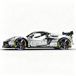 MOC-216686 1:8 Sports Car Corvette ZR1 2025 Building Block Set 3646pcs Collectible Model Kit with Custom Wheels