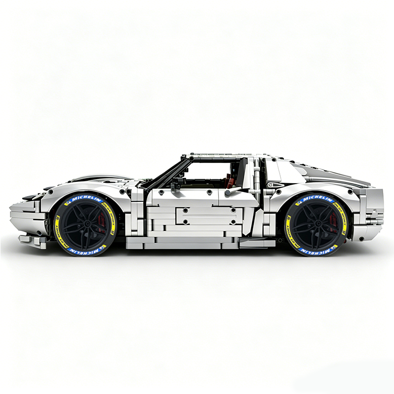MOC-119000 1:8 Sports Car Lamborghini Miura Concept Building Block Set 3435pcs Collectible Model Kit with Custom Wheels