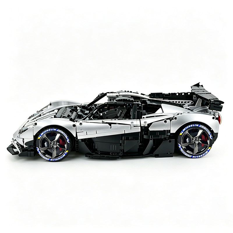 MOC-215951 1:8 Sports Car Gordon Murray Automotive T.50s Building Block Set 3427pcs Collectible Model Kit with Custom Wheels