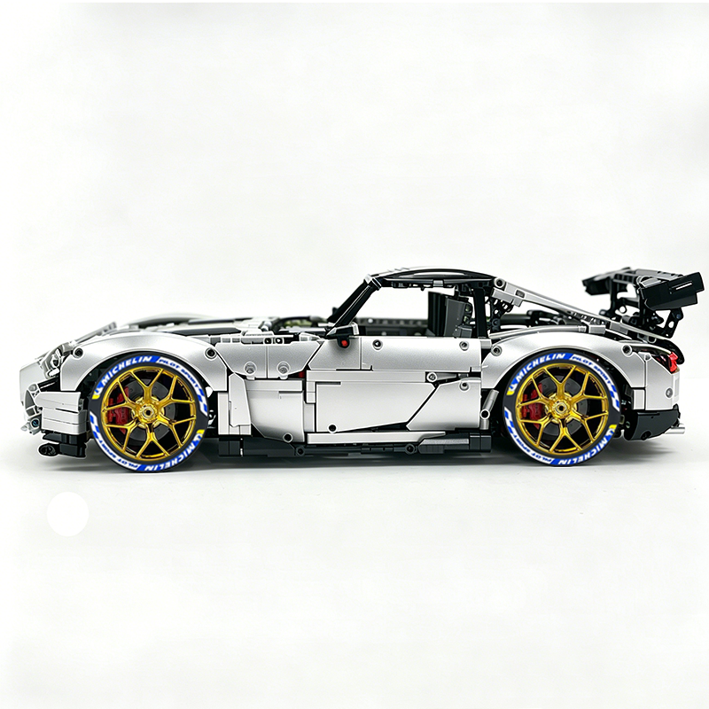 MOC-73939 1:8 Sports Car AMG GT R Black Series Building Block Set 2456 pcs Collectible Model Kit with Custom Wheels