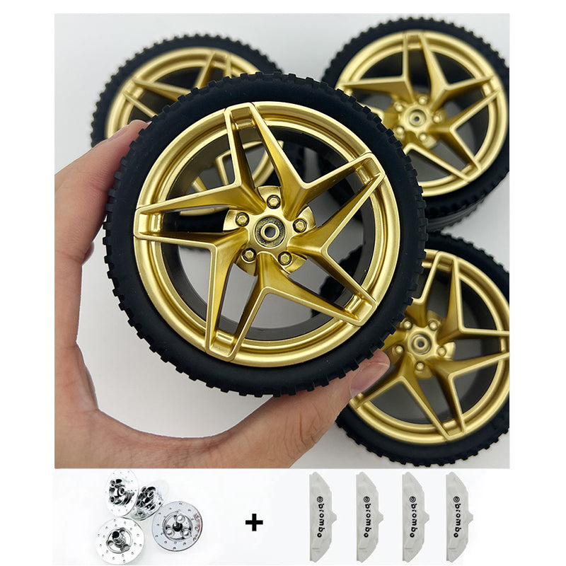 Accessories Wheel Hub Black Silver Gold Grey Plating Hub Compatible Scale 1:8 Car