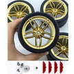 Accessories Wheel Hub Black Silver Gold Grey Plating Hub Compatible Scale 1:8 Car