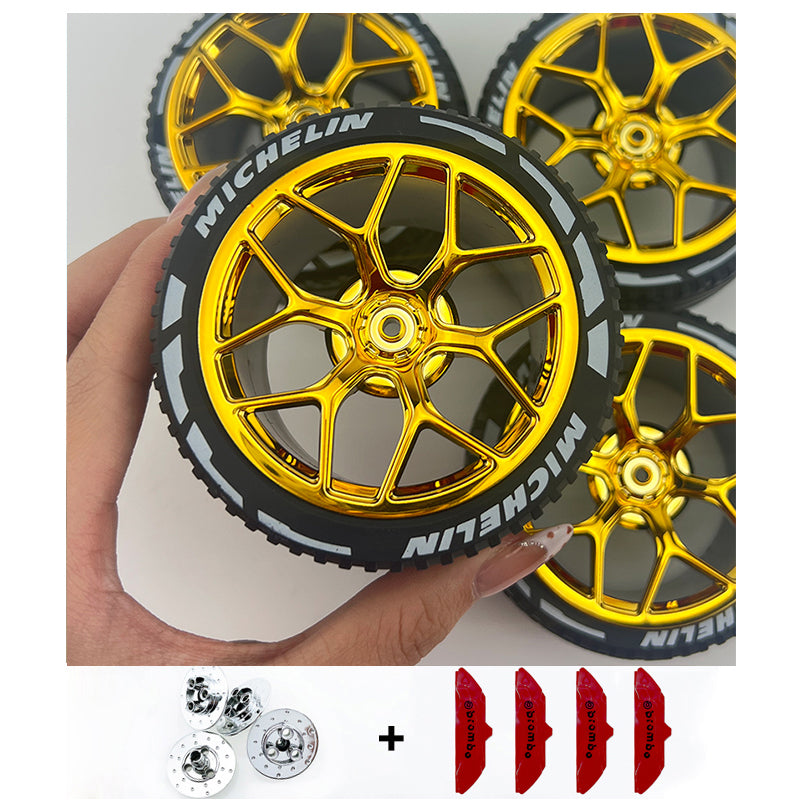 4PCS Wheels CADA Crafted Wheel Hub Accessories Wheel Compatible Scale 1:8 Car