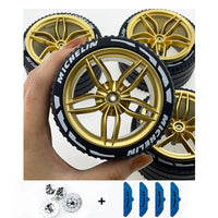 4PCS New MOC model accessories building block wheels