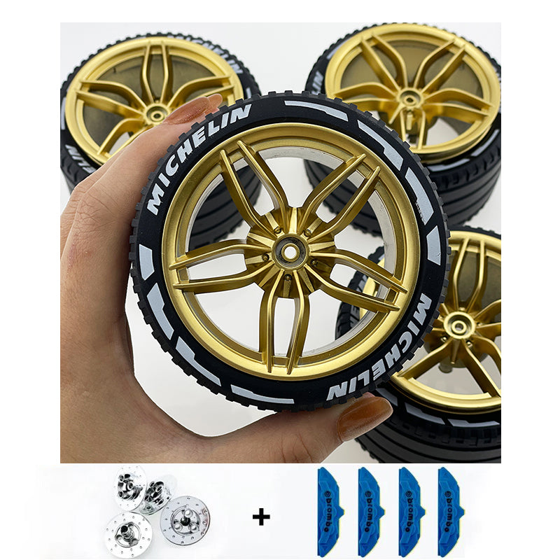 Accessories Wheel Hub Black Silver Gold Grey Plating Hub Compatible Scale 1:8 Car