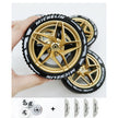 Accessories Wheel Hub Black Silver Gold Grey Plating Hub Compatible Scale 1:8 Car