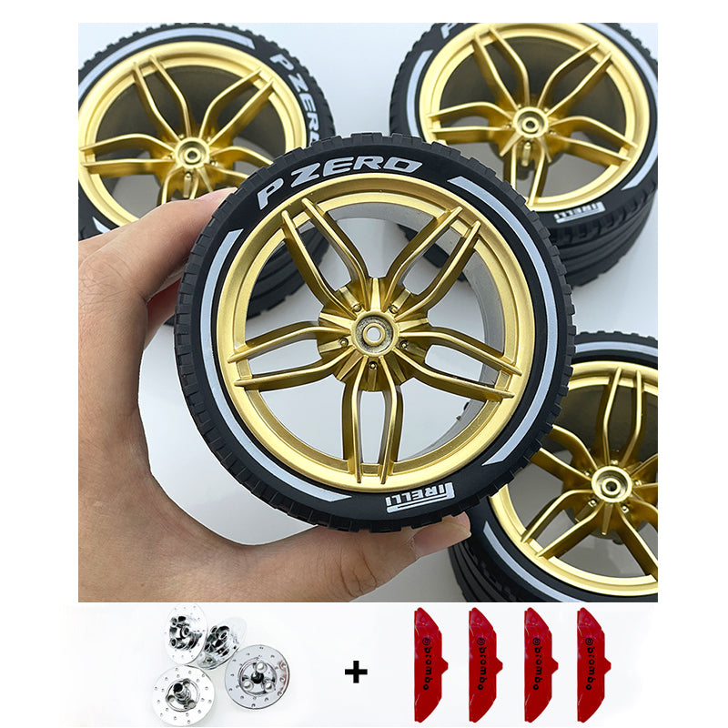 Accessories Wheel Hub Black Silver Gold Grey Plating Hub Compatible Scale 1:8 Car