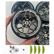 4PCS Wheels CADA Crafted Wheel Hub Accessories Wheel Compatible Scale 1:8 Car