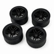 MOC Building Block Wheel Rims 6.5cm Outer Diameter 4.4cm Width, 1:8 Scale Technic Car Replacement Parts Compatible with 42115 42083, 6 Colors Available, Optional Rims Only / Rims with Tires