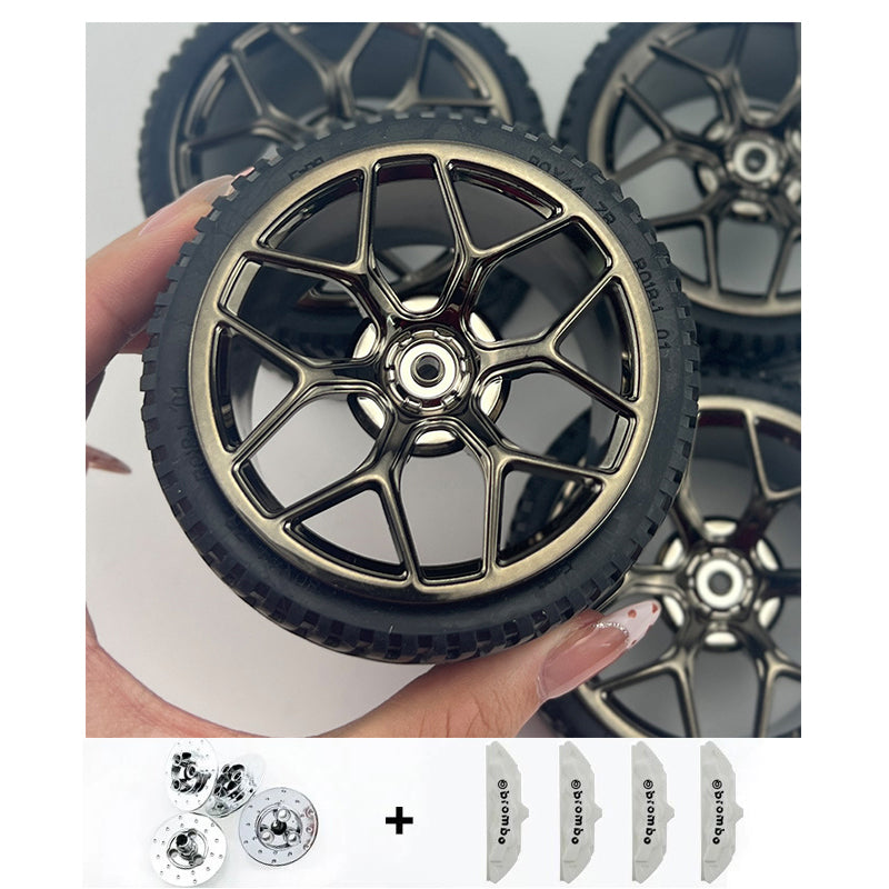4PCS Wheels CADA Crafted Wheel Hub Accessories Wheel Compatible Scale 1:8 Car