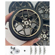 4PCS Wheels CADA Crafted Wheel Hub Accessories Wheel Compatible Scale 1:8 Car