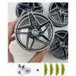 Accessories Wheel Hub Black Silver Gold Grey Plating Hub Compatible Scale 1:8 Car