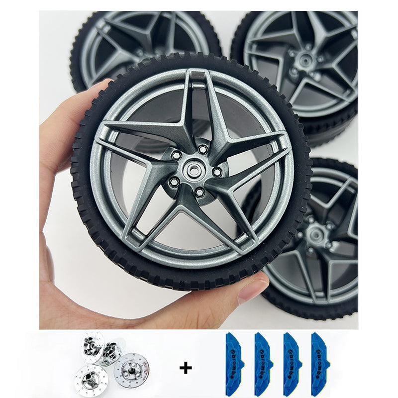 Accessories Wheel Hub Black Silver Gold Grey Plating Hub Compatible Scale 1:8 Car
