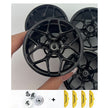 4PCS Wheels CADA Crafted Wheel Hub Accessories Wheel Compatible Scale 1:8 Car