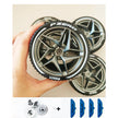 Accessories Wheel Hub Black Silver Gold Grey Plating Hub Compatible Scale 1:8 Car