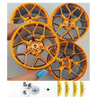 4PCS Wheels CADA Crafted Wheel Hub Accessories Wheel Compatible Scale 1:8 Car