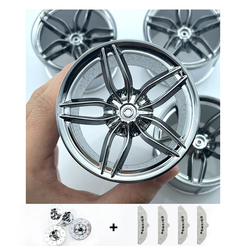 Accessories Wheel Hub Black Silver Gold Grey Plating Hub Compatible Scale 1:8 Car