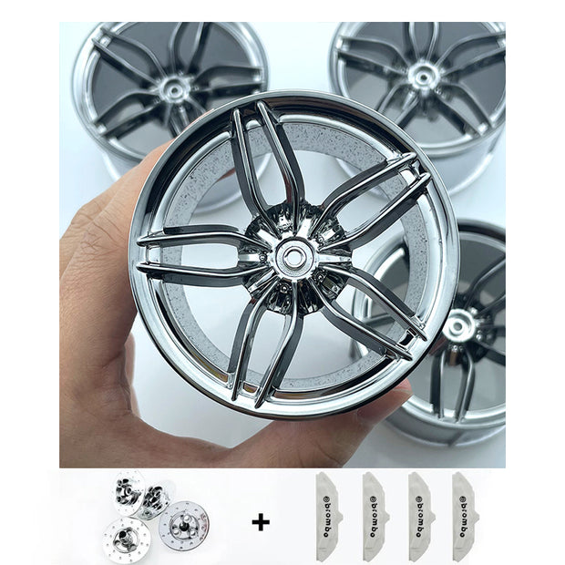 Accessories Wheel Hub Black Silver Gold Grey Plating Hub Compatible Scale 1:8 Car